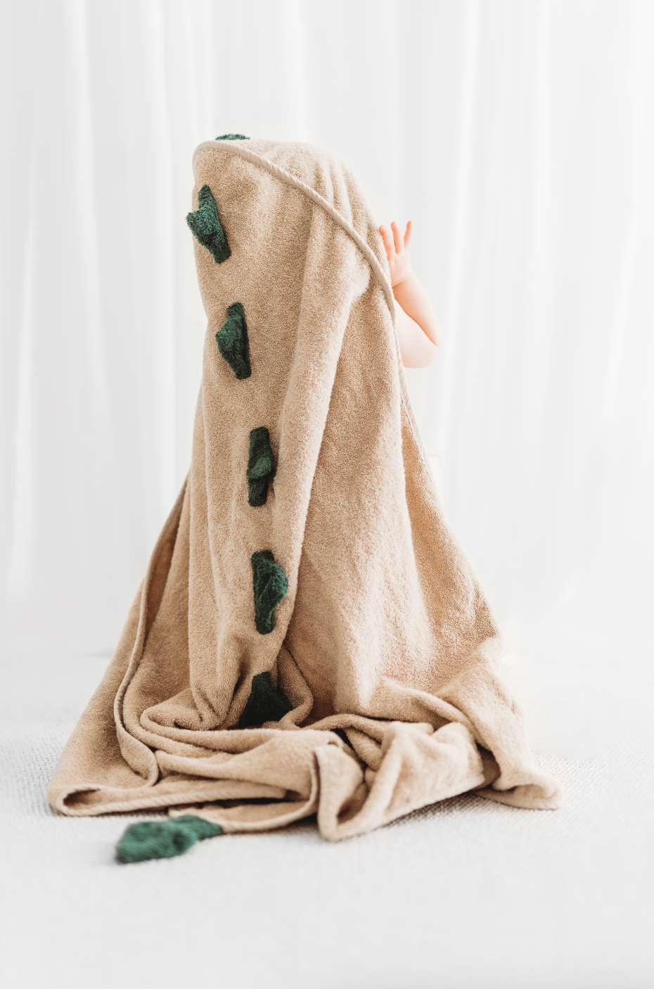 100% Organic Hooded Towel - Sand/Gender Neutral