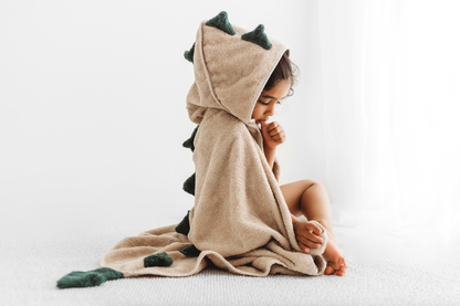100% Organic Hooded Towel - Sand/Gender Neutral