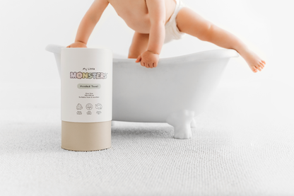 100% Organic Hooded Towel - Sand/Gender Neutral